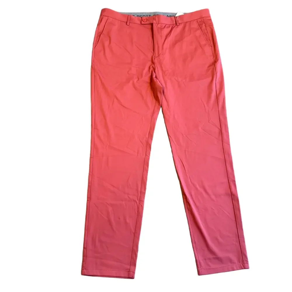 Boston Scott Golf Men's Golf Tech Pants Merlot Casual Golf Size 40/33